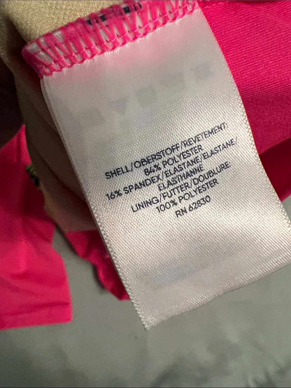 Lands' End Bright Pink Girls large 10/12 Swim Top and matching skort EUC